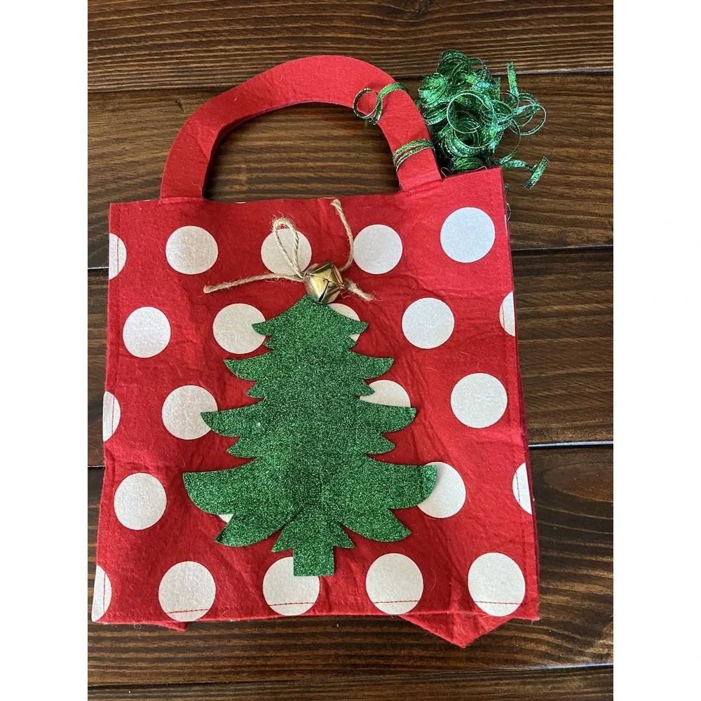 Christmas Gift Bag Small Tote Holiday‎ Exchange Presents